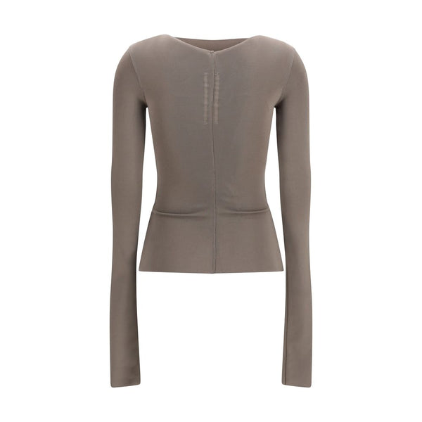 Rick Owens Gray Viscose Shirt