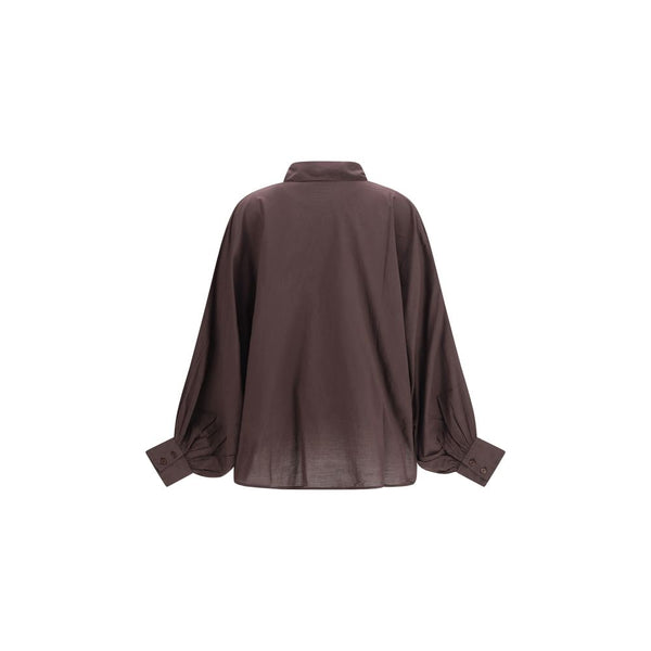 SOSUE Brown Cotton Shirt