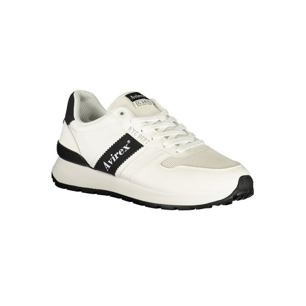 Avirex White Polyurethane Men's Sneaker