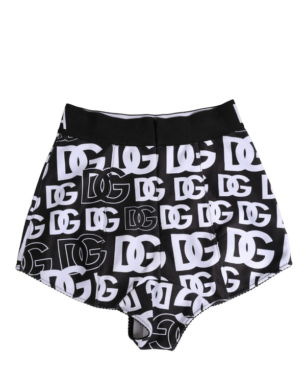 Dolce & Gabbana Black White DG Logo Waistband Girdle Underwear
