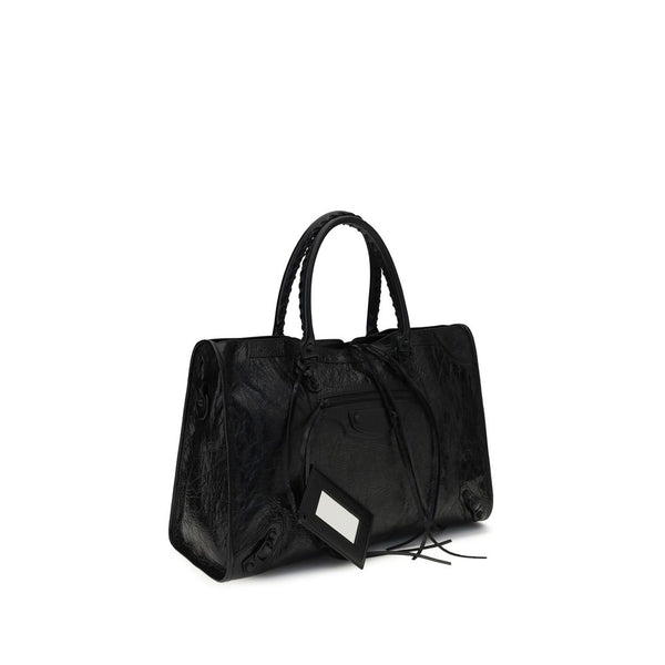 Balenciaga Black Lamb Ovis Aries Aries Shoulder Bag