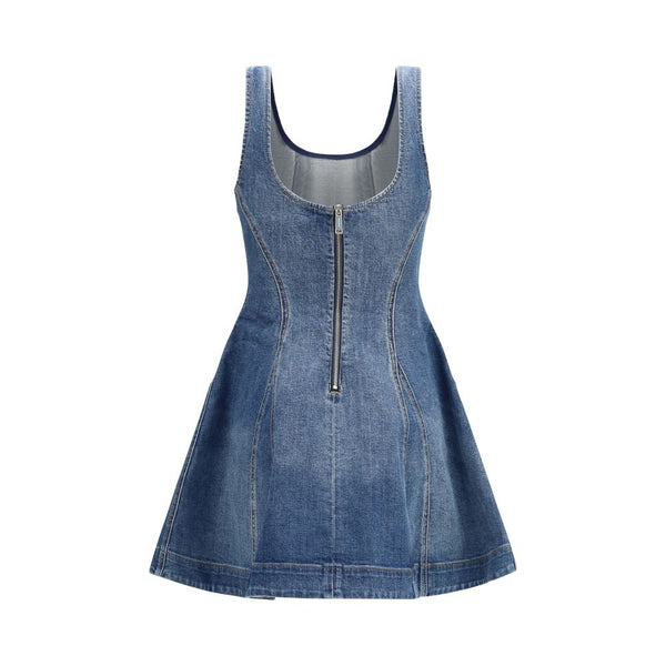 Self-Portrait Blue Cotton Casual Dress