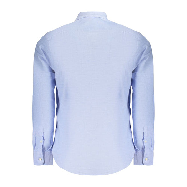 U.S. Grand Polo Azzurro Cotton Men Shirt