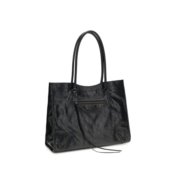 Balenciaga Black Lamb Ovis Aries Aries Shoulder Bag
