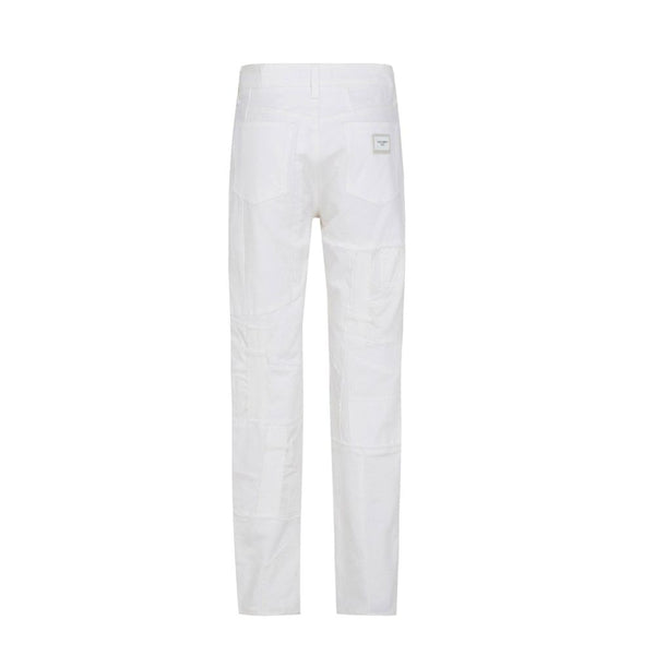 Dolce & Gabbana White Cotton Cargo Pants