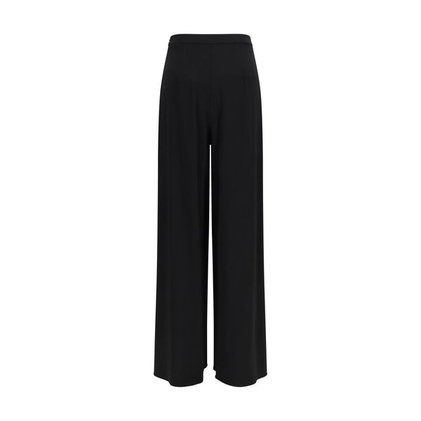 Max Mara Pure Black Viscose Casual Pants
