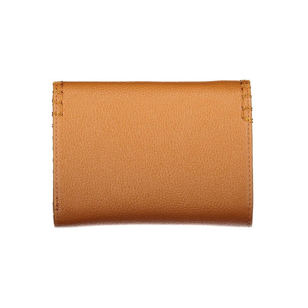 Mario Valentino Brown Polyurethane Womens Wallet