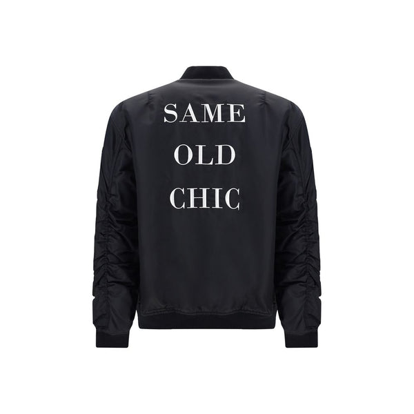 Moschino Black Polyamide Bomber