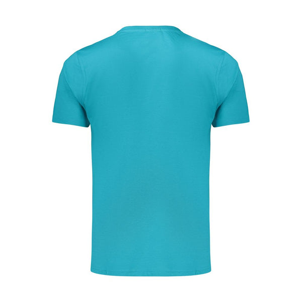 Coveri Moving Azzurro Cotton Men's T-Shirt