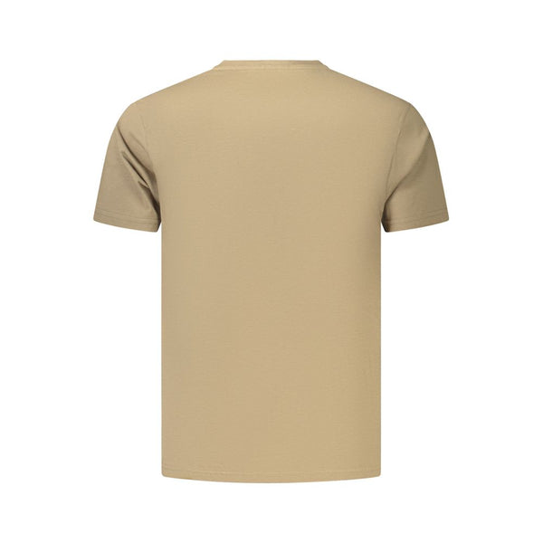 Coveri Moving Brown Cotton Men's T-Shirt