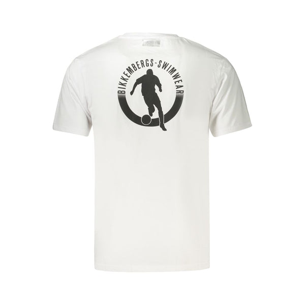 Bikkembergs White Cotton Men's T-Shirt