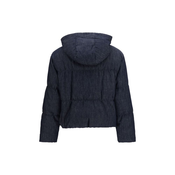 Brunello Cucinelli Blue Cotton Shell Jacket