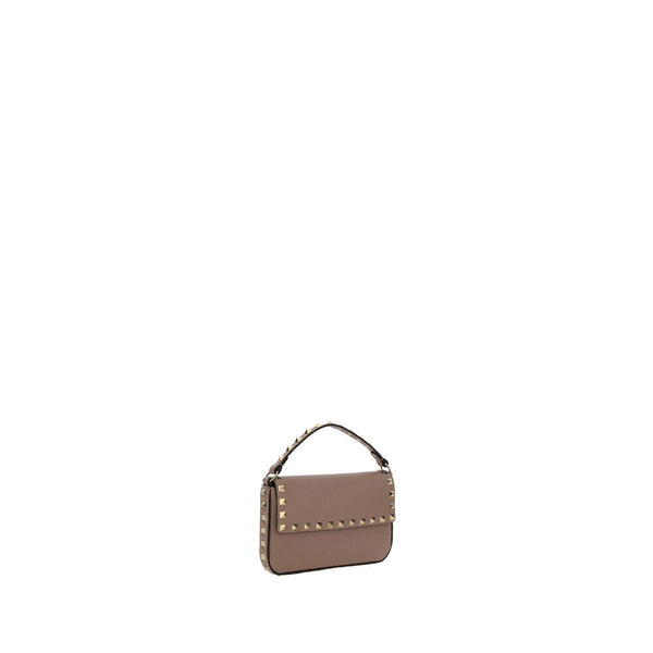Valentino Garavani Beige Calf Leather Bos Taurus Shoulder Bag