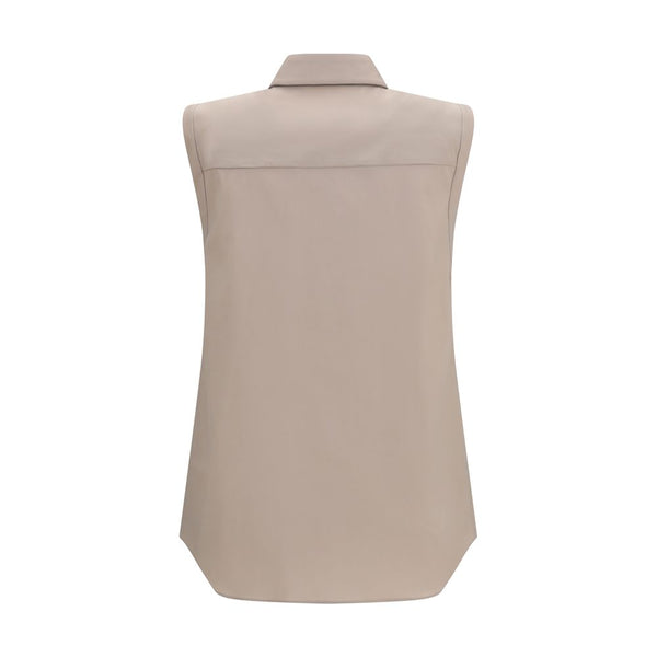 Brunello Cucinelli Beige Cotton Shirt