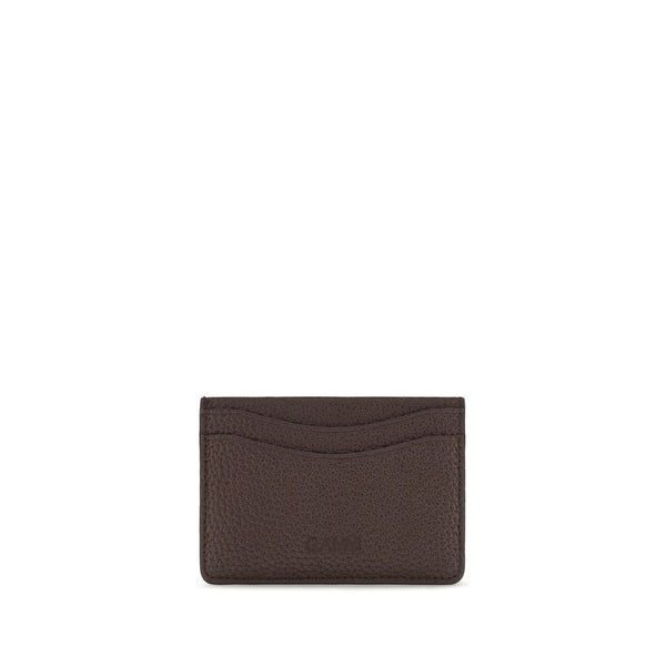 Ganni Brown Recycled Polyester Wallet