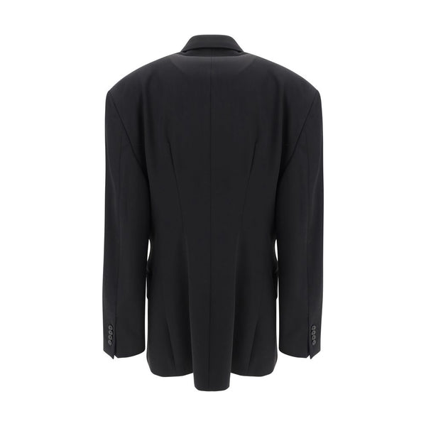 Balenciaga Black Wool Oves Aries Blazer