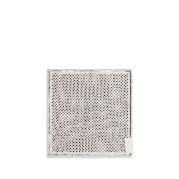 Brunello Cucinelli Gray Silk Scarf