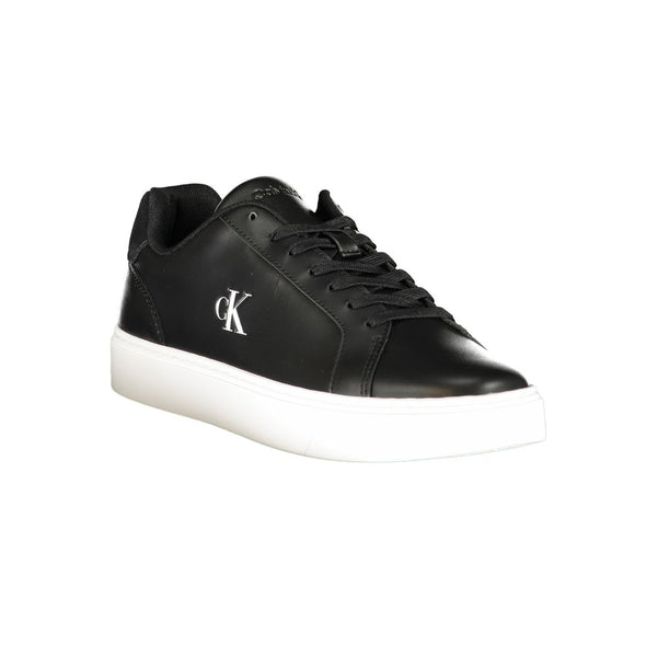 Calvin Klein Black Polyurethane Men's Sneaker