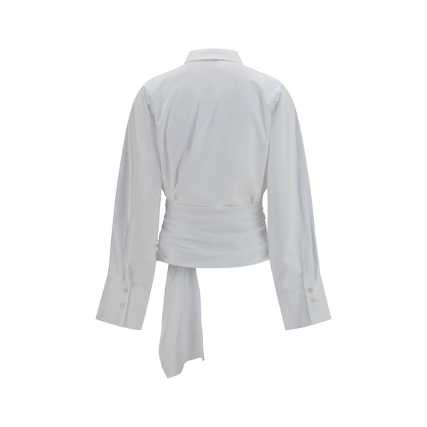 7FOR White Cotton Dress Shirt