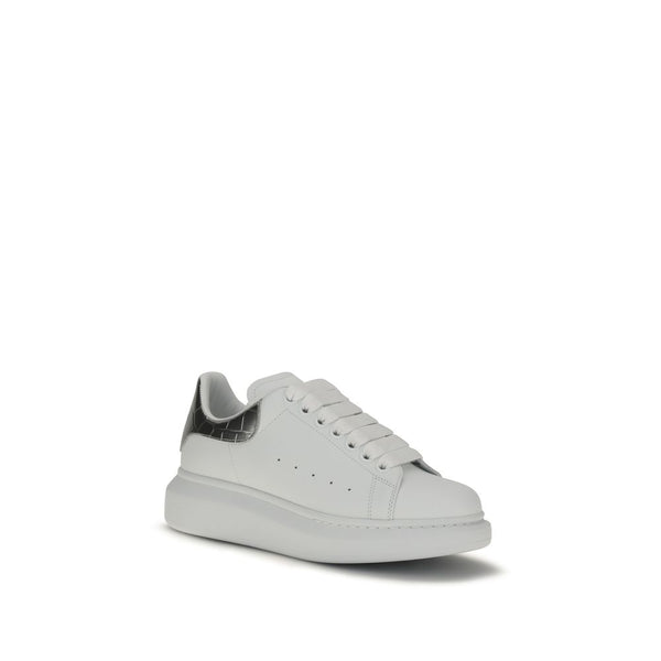 Alexander McQueen White Calf Leather Bos Taurus Platform Sneakers