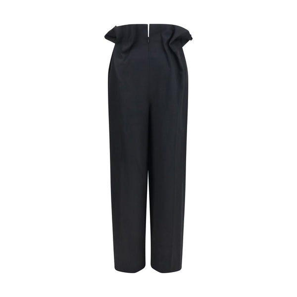 Khaite Black Wool Oves Aries Casual Pants