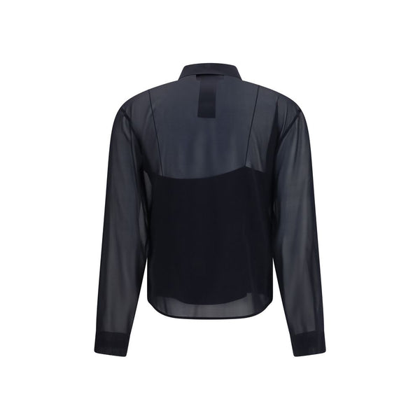 Gucci Black Silk Pattern Shirt