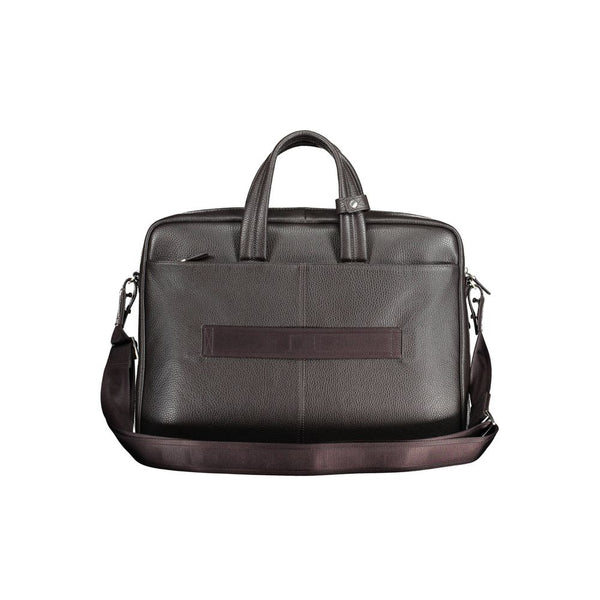 Piquadro Brown Leather Men's Bag
