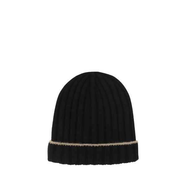 Brunello Cucinelli Black Cashmere Beanie