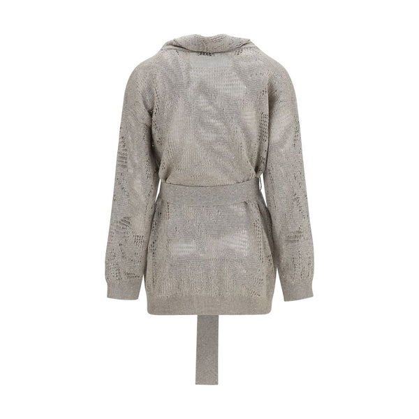 Brunello Cucinelli Beige Linen Cardigan