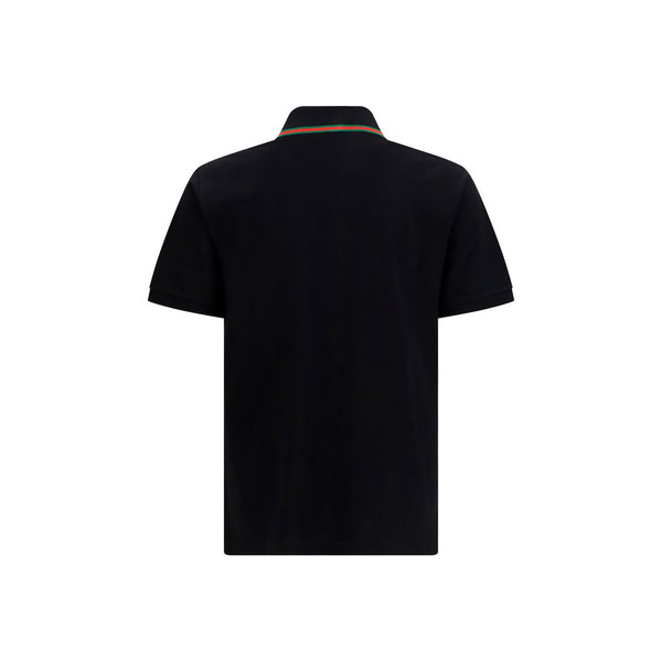 Gucci Black Cotton Polo Shirt