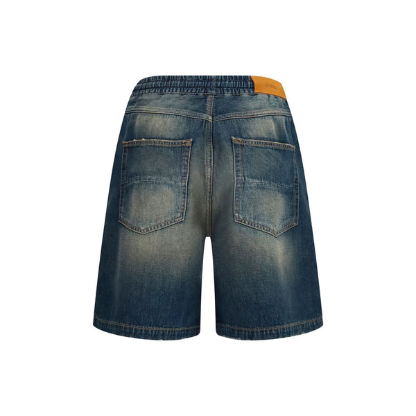Amiri Blue Cotton Bermuda Shorts