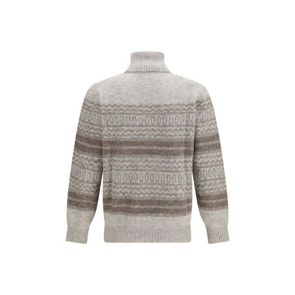Brunello Cucinelli Gray Alpaca Vicugna Pacos Turtleneck