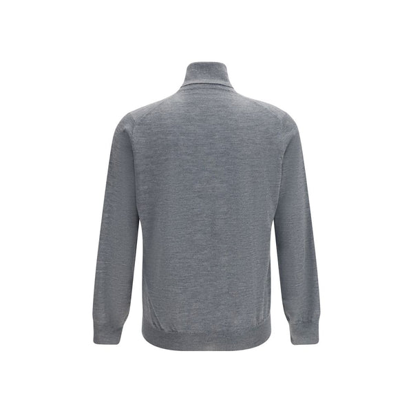 Brunello Cucinelli Gray Wool Oves Aries Turtleneck