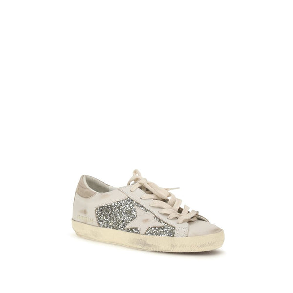 Golden Goose Beige Calf Leather Bos Taurus Sneakers