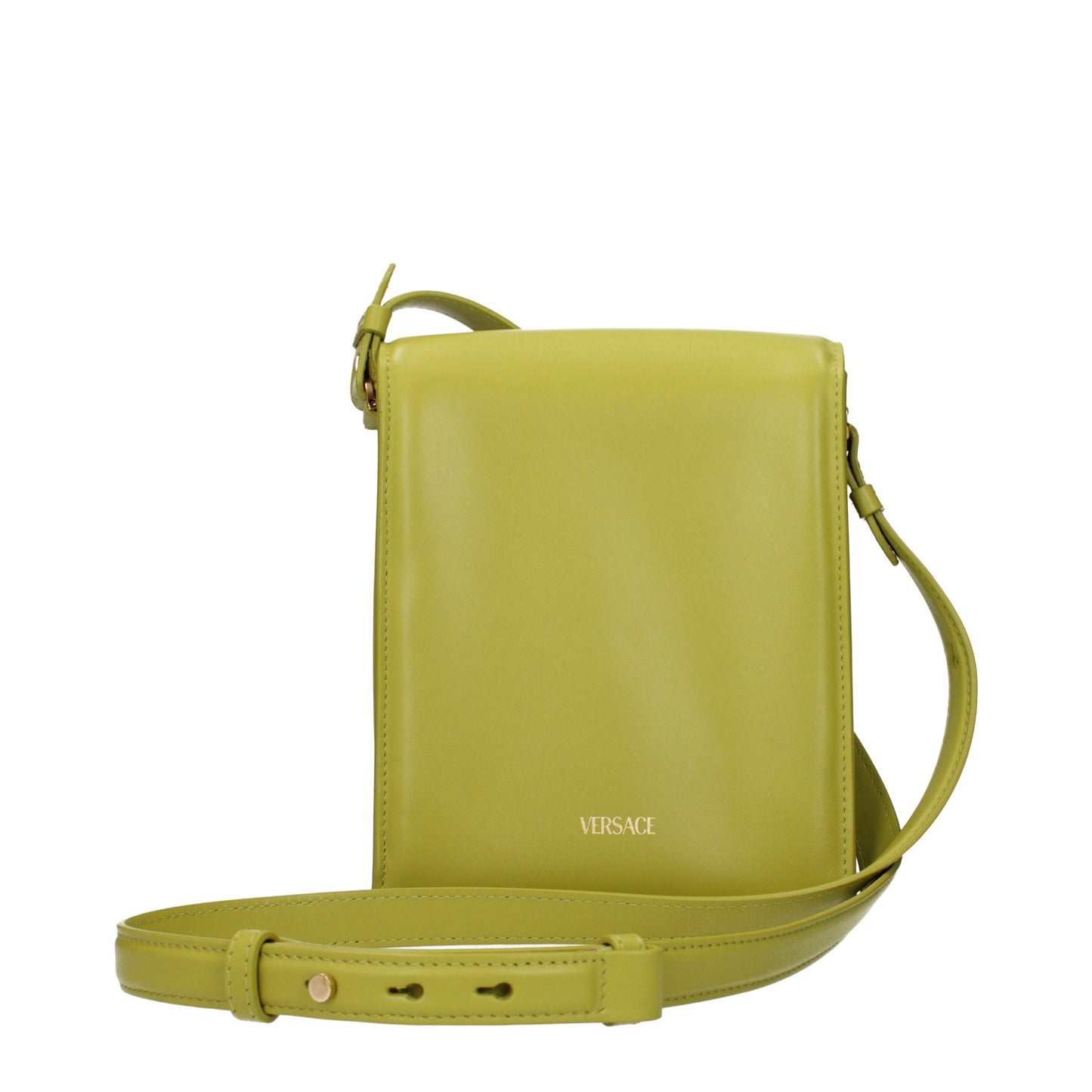 Versace Green Leather Crossbody Bag