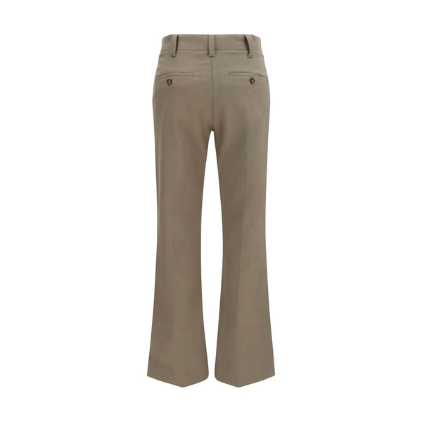Brunello Cucinelli Brown Cotton Flared Pants