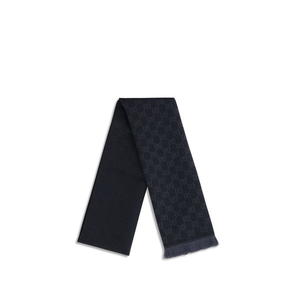 Gucci Black Wool Oves Aries Scarf