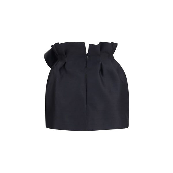 Magda Butrym Black Wool Oves Aries Mini Skirt