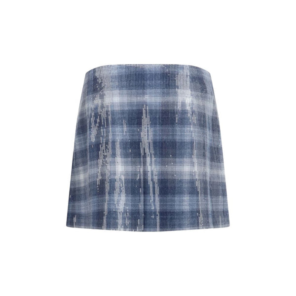 PINKO Blue Polyester Mini Skirt