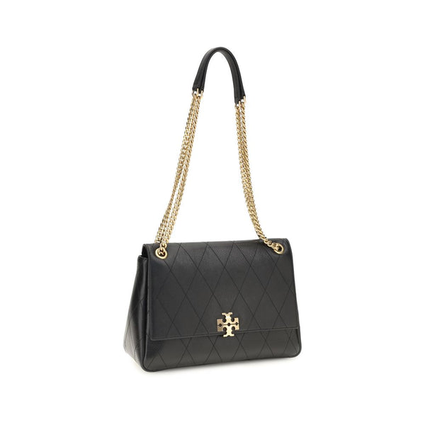 Tory Burch Black Calf Leather Bos Taurus Shoulder Bag