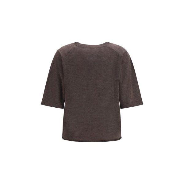 Loulou De Saison Brown Cashmere T-Shirt