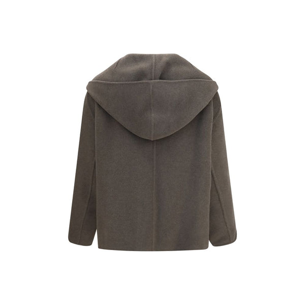 Khaite Bicolor Wool Oves Aries Full-Length Jacket