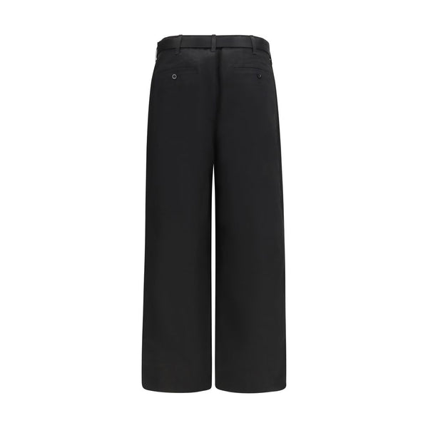 Sacai Black Cotton Chino Pants