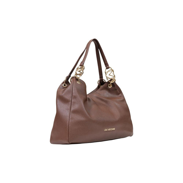 Love Moschino Brown Polyethylene Handbag