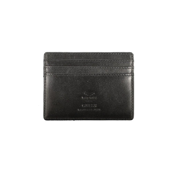 Guess Jeans Black Leather Men Wallet