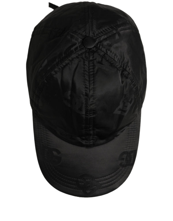 Dolce & Gabbana Men Black DG Monogram Baseball Capello Hat