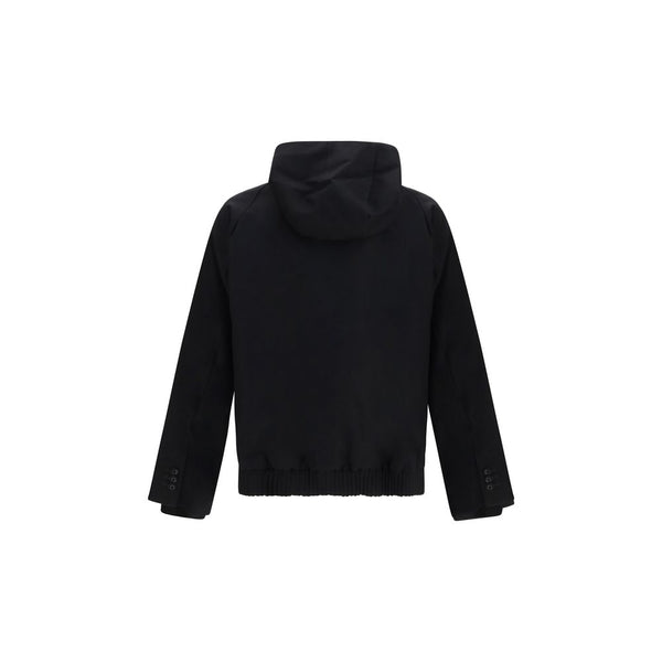 Sacai Black Wool Oves Aries Sweatshirt
