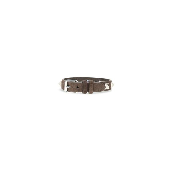 Valentino Garavani Brown Calf Leather Bos Taurus Bracelet
