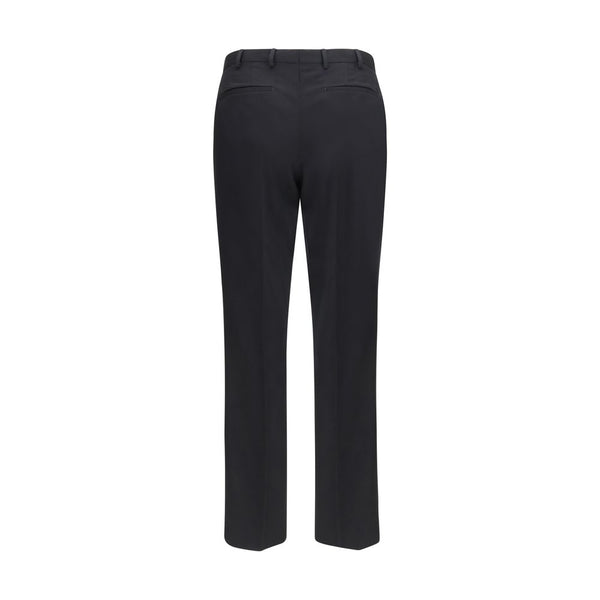 PT Torino Black Wool Oves Aries Casual Pants