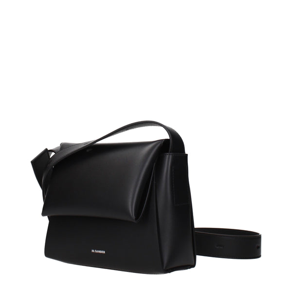 Jil Sander Black Leather Crossbody Bag